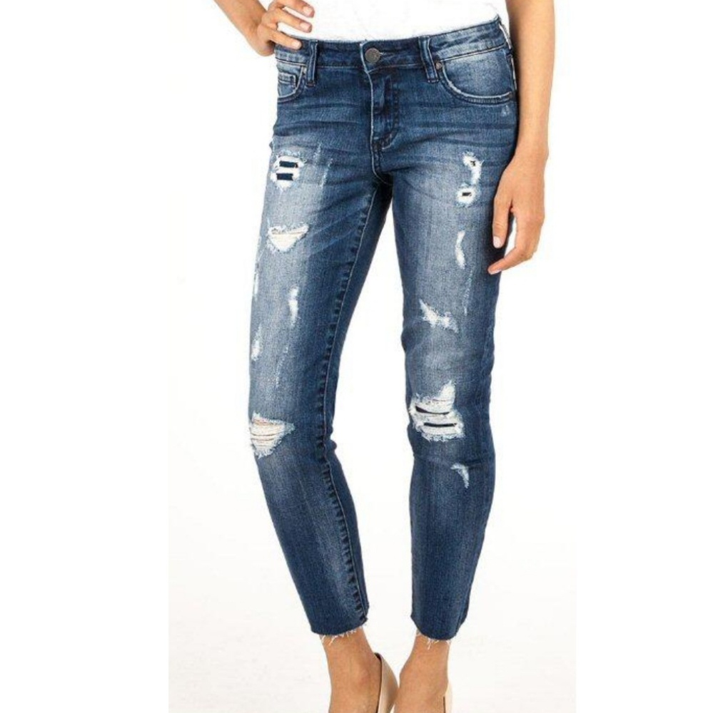 KUT FROM THE KLOTH Reese straight leg ankle jeans